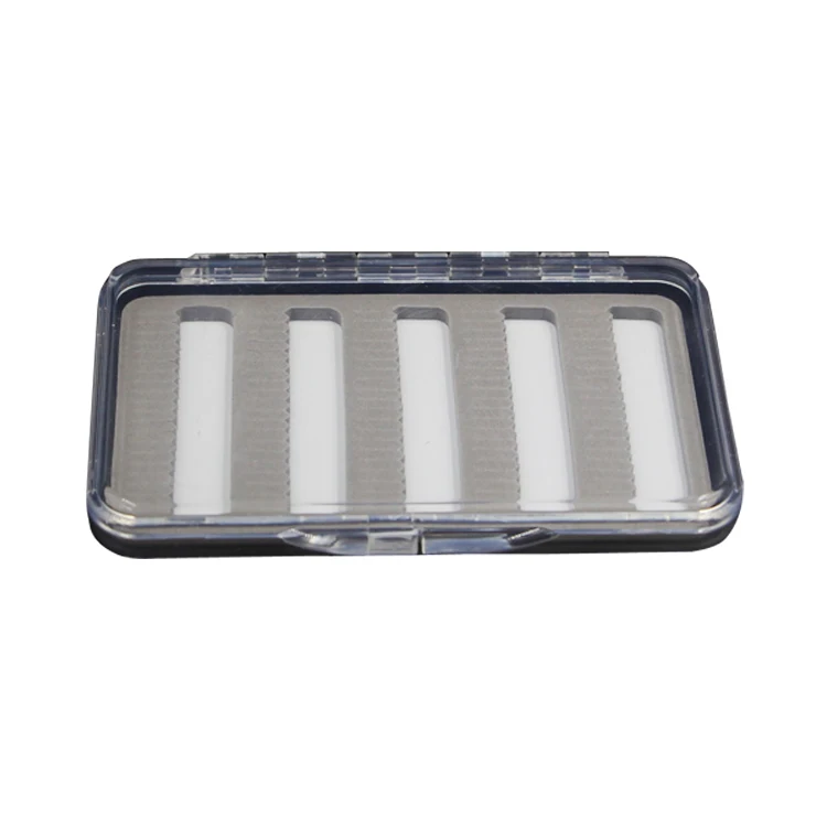 
Portable Outdoor bait tool ABS shell EVA Inner pad Clear plastic fly fishing tackle box 