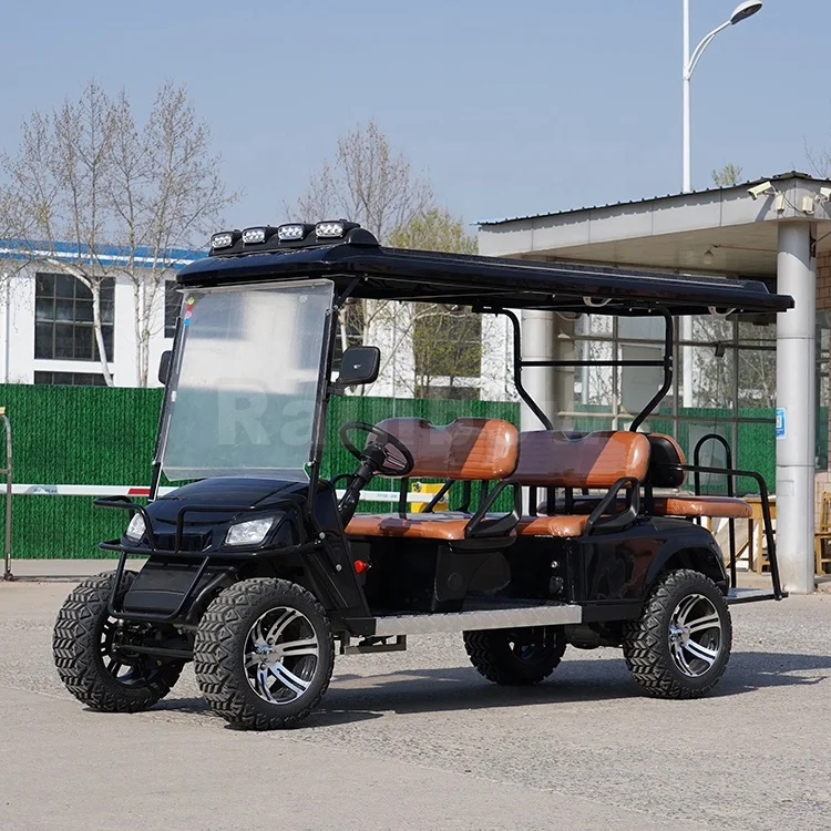Электродвигатель Gulf одобренный CE автомобиль со светодиодными лампами 6 пассажиров подняли тележку для гольфа