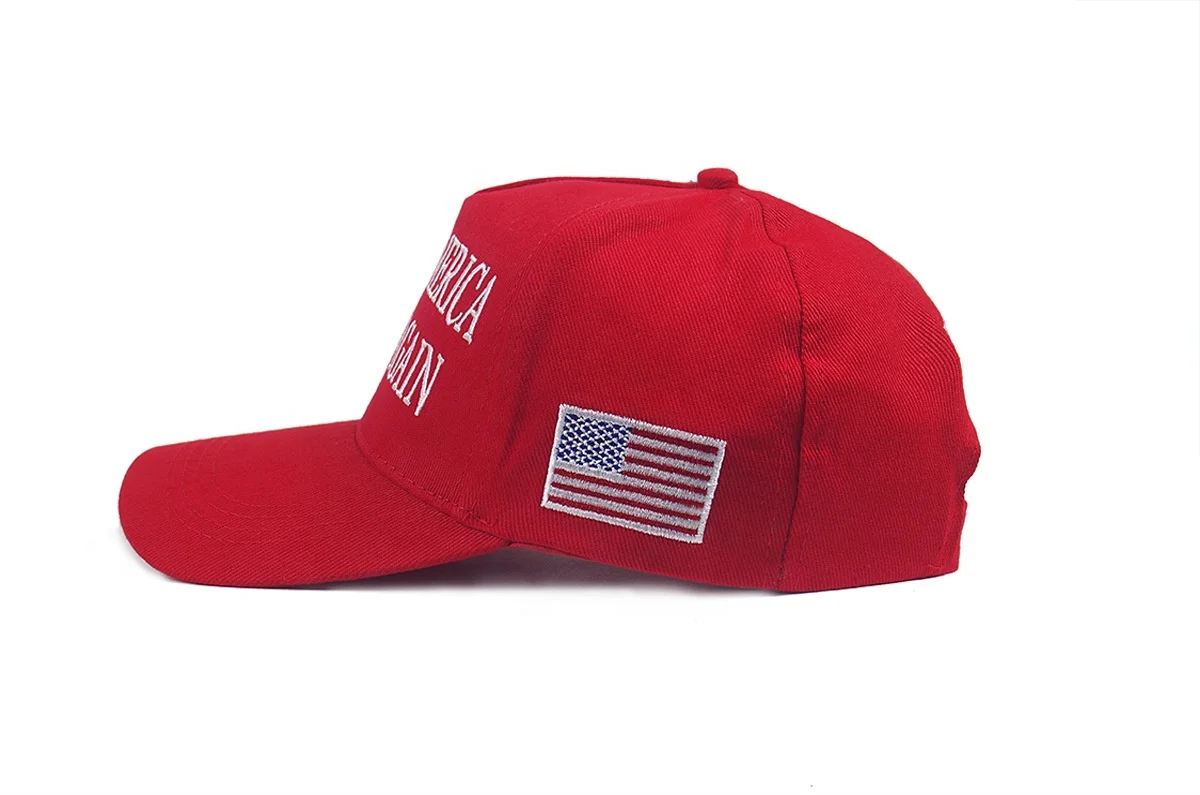 In stock popular fashion colorful unisex presidential election red colorful baseball cap MAKE AMERICA GREAT AGAIN usa hat