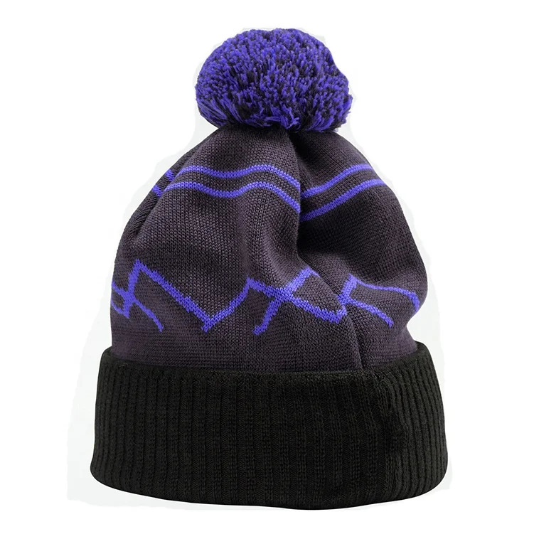 Jacquard Hat For Women Hats Winter Wholesale Luxury Vintage Knit Logo Beanie