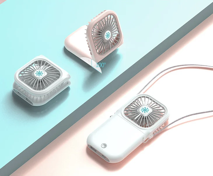 Шейный подвесной ленивый спортивный вентилятор персональный портативный USB мини Электрический