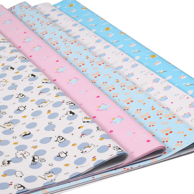 
Cute Animal Pattern Papel De Regalo Fashionable Gift Wrap Paper Custom Printed Christmas Packaging Gift Wrapping Paper 