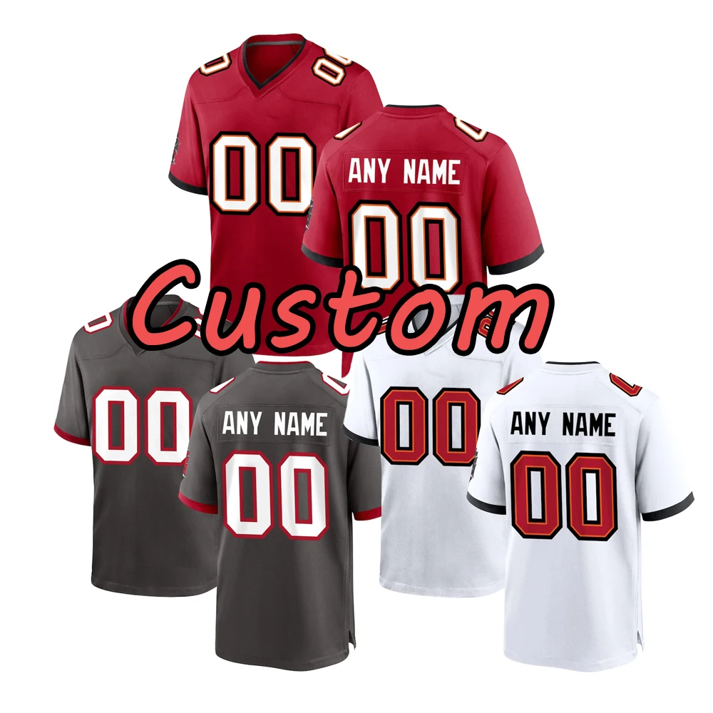 Оригинальная одежда для американского футбола в масштабе 1:1 NK Tampa Bay, белая футболка для мужчин Tom Brady