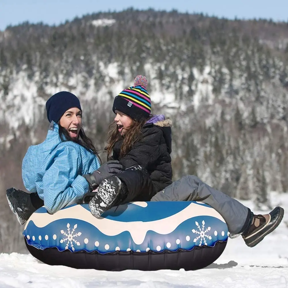 2022 New Arrival Winner Sports Snow Sled Thick and Cold Resistant Pvc Snow Tubes Inflatable Float With Handle