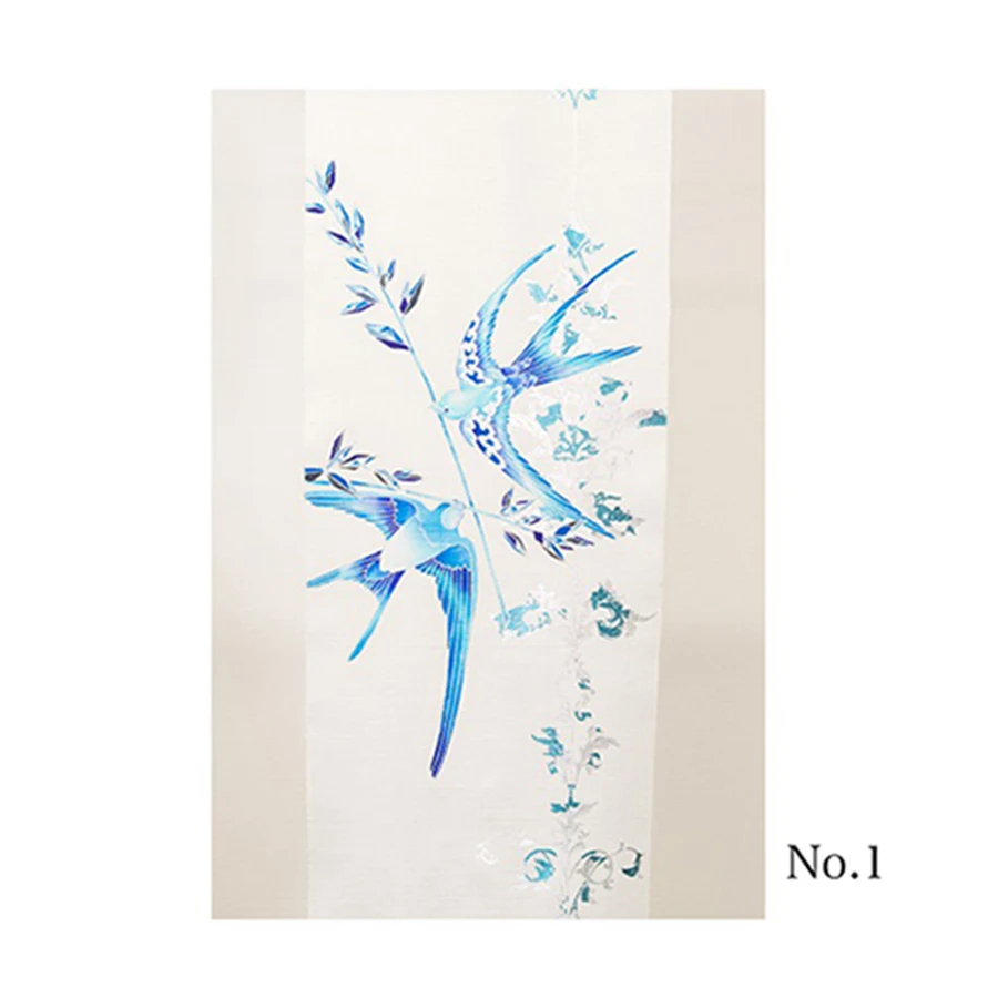 Traditional Japanese craftsmanship print silk fabric wall covering interior decorative