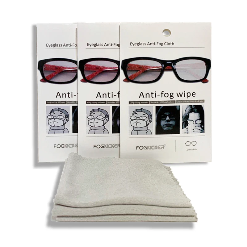 Eyeglass Anti fog Cloth, Anti-fog Wipes, Lens Cleaning, Antifog