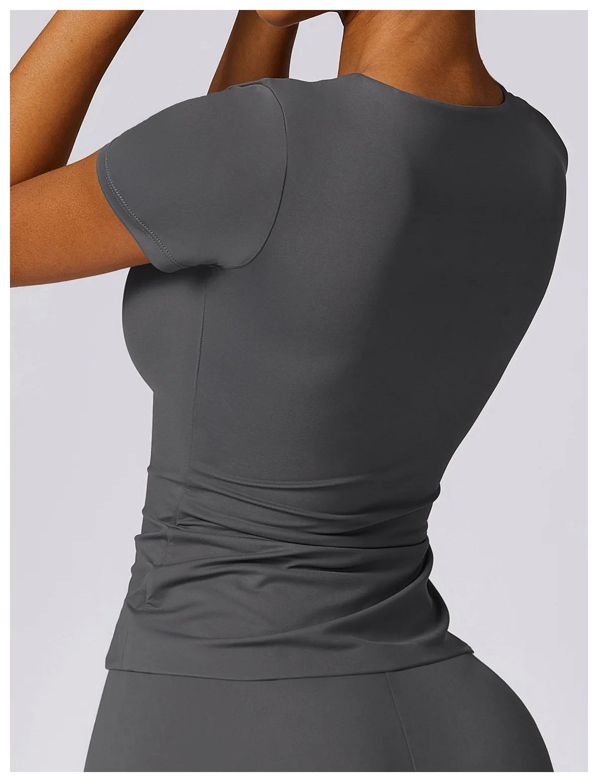 Custom Short Sleeve Sport Gym Wear Slim Fit Workout Yoga Top High Quality Tee Crew Neck Tight Outdoor Running T Shirts For Women