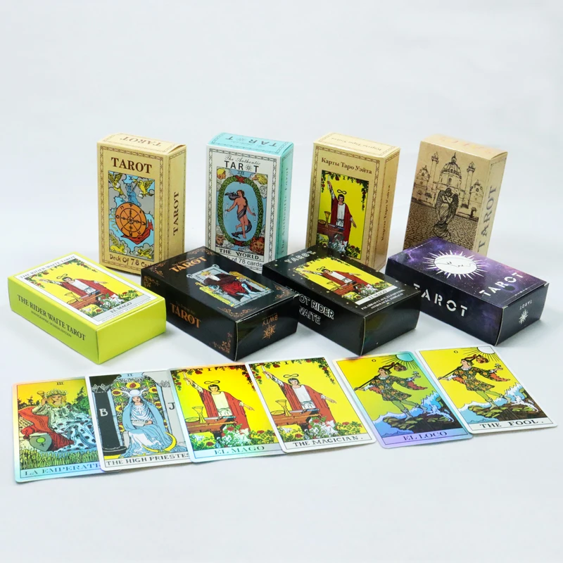 Custom Tarot Cards Paper Divination Game Manufacture Tarot Oracle Cards Factory Printed best Different languages tarot cards