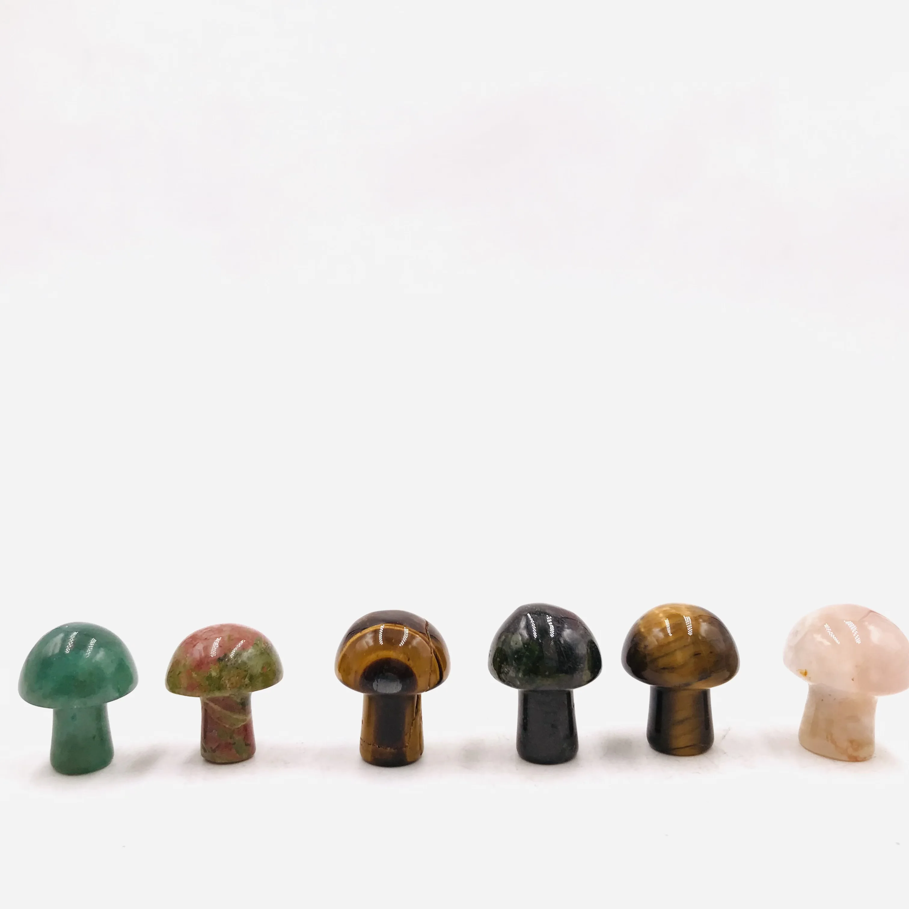 Wholesale High-quality Natural Healing Stones Polished all kinds Crystal Mini Mushroom for decoration