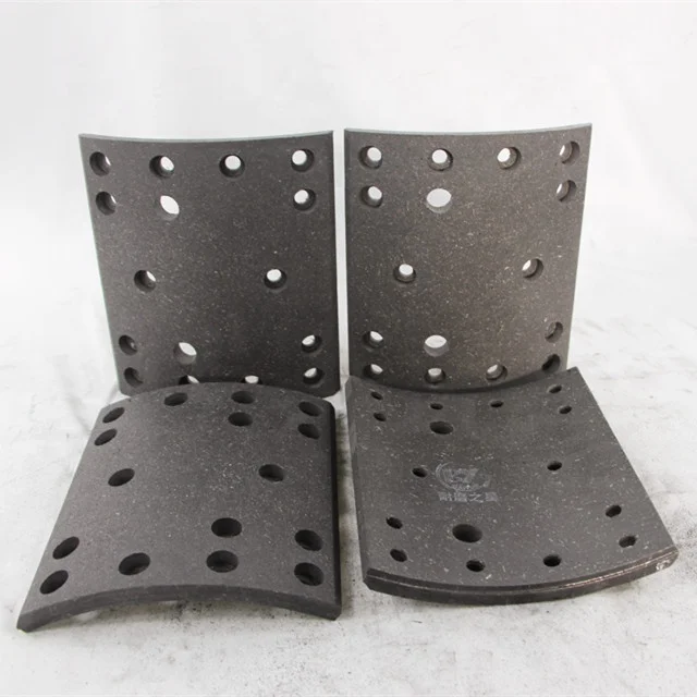 Truck parts brake linings for American truck high quality brake liner with rivets non-asbestos friction materials Auto parts