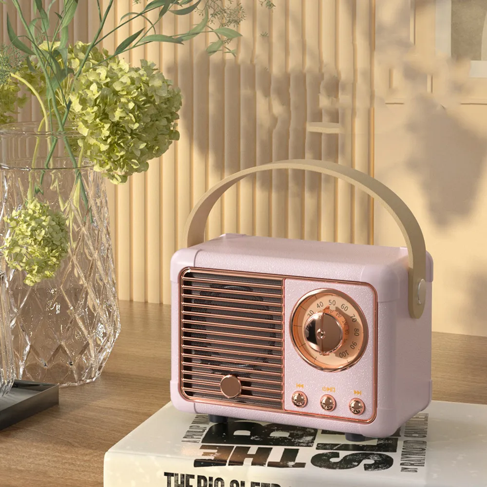 2022 новый продукт hm11 2 портативная HIFI стерео мини беспроводная ТВ Форма Ретро Радио BT колонка с U-диском FM микрофон Aux TF