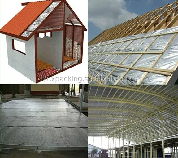 Ceiling heat insulation polyethylene aluminum foil backed epe foam insulation sheet bubble foil insulation roofing