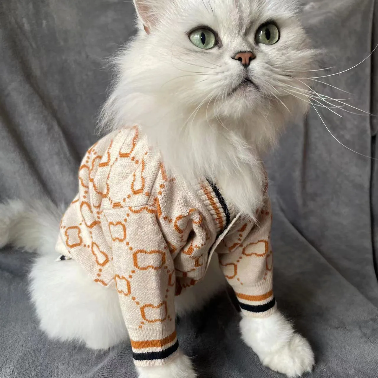 Dog Cold Fuzzy Winter Coat Clothes Knit Small Designer Dog Sweater for Small Medium Dogs Puppy Girl Boys