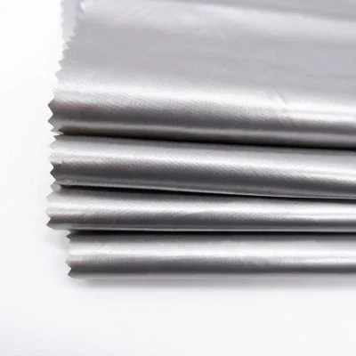 Blackout 210t Taffeta with Waterproof PU & Silver Membrane Coated for Car Cover Furniture Cover or Curtain