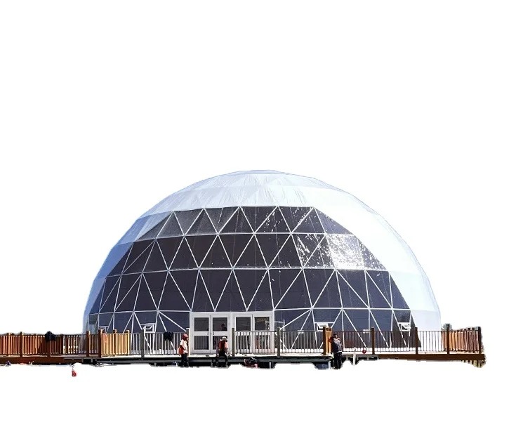 Luxury Roof Pvc Heated Eco Prefab Transparent Geodesic Dome Hotel Glamping Tent House Desert Round Dome Tent for Camping