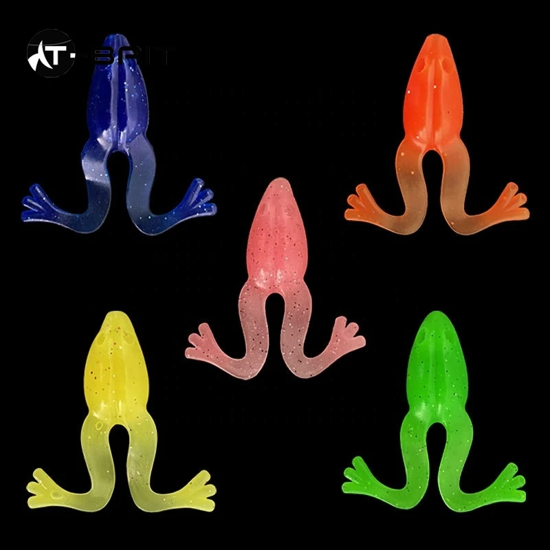 C 8cm 5.5g In Stock Cheap Top Water Frog Lures Jump Frog Lure Soft Plastic Lure
