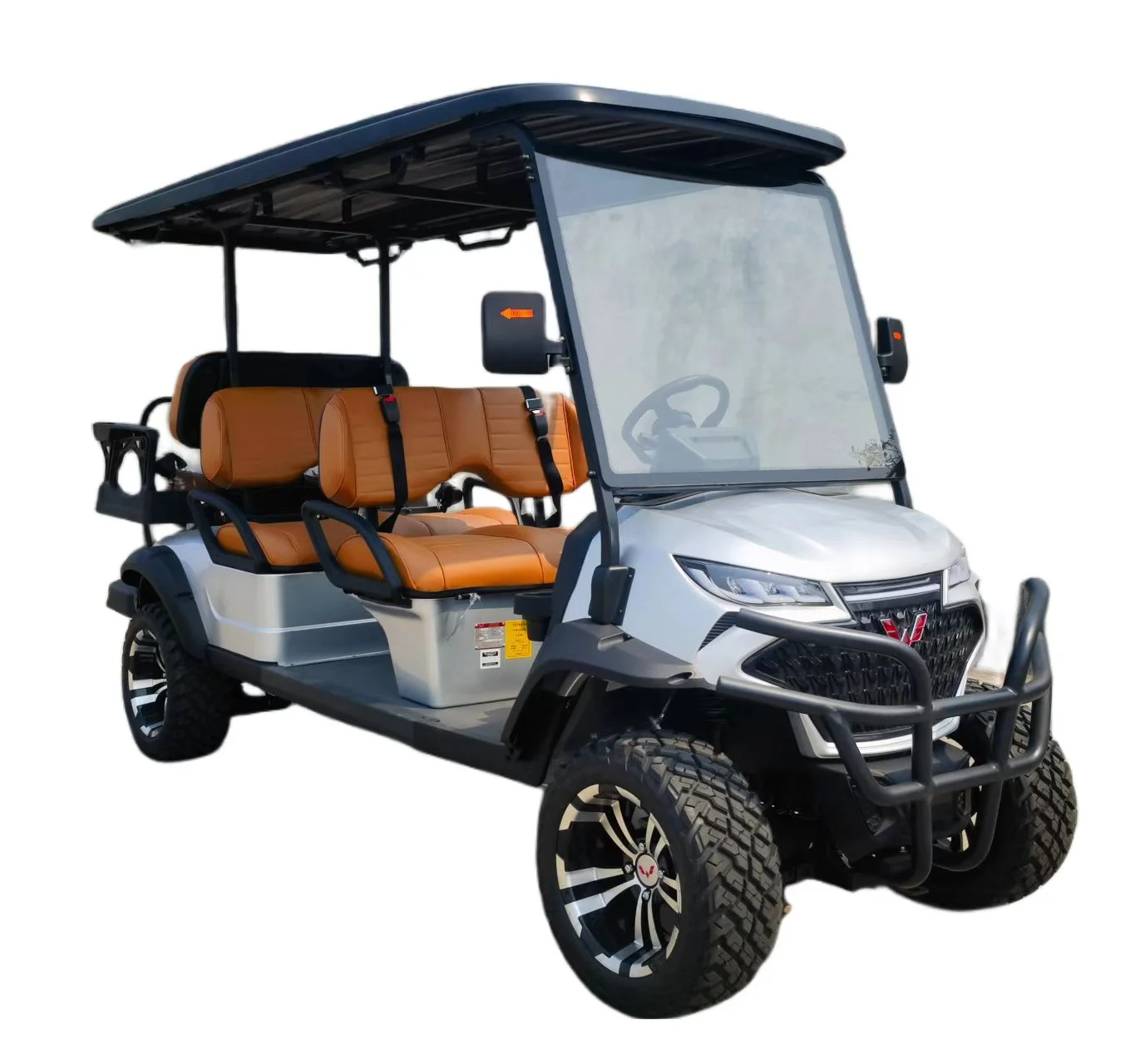 Wuling 4+2-Seater Electric Golf Cart with 5kw Power Motor Lifted Buggy Certified by CE Compatible Club Car 48v OEM