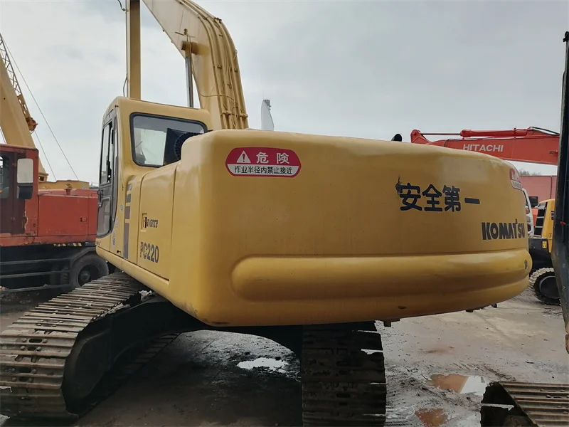 Long Reach Boom Used Komatsu PC220 Excavator For Sale