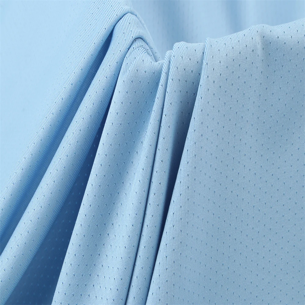 N012 Wholesale Knitted Fabric Polyester Spandex Breathable Mesh Fabric Sport Wear T Shirt Fabrics For Clothes Material