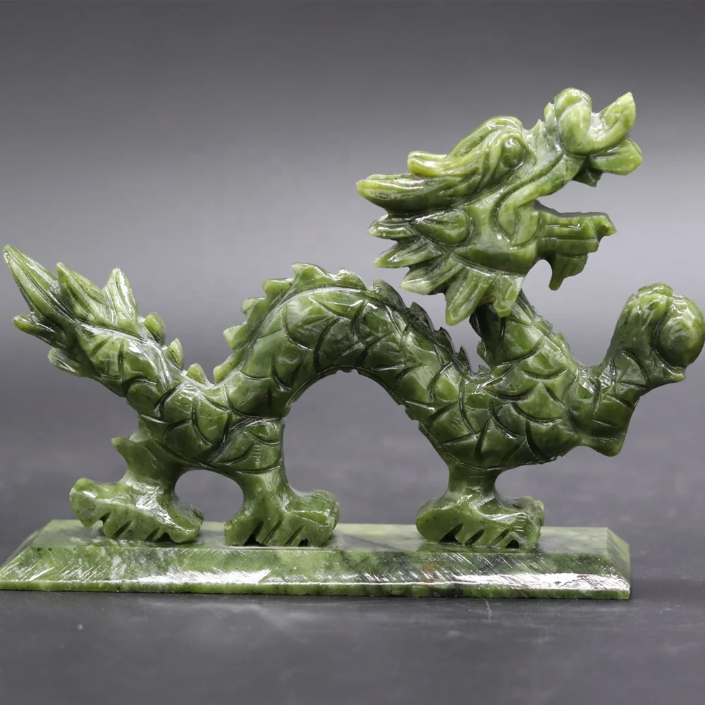 Buyer Gemstone Feng Shui Gemstone Rough Natural Jade Stone Dragon