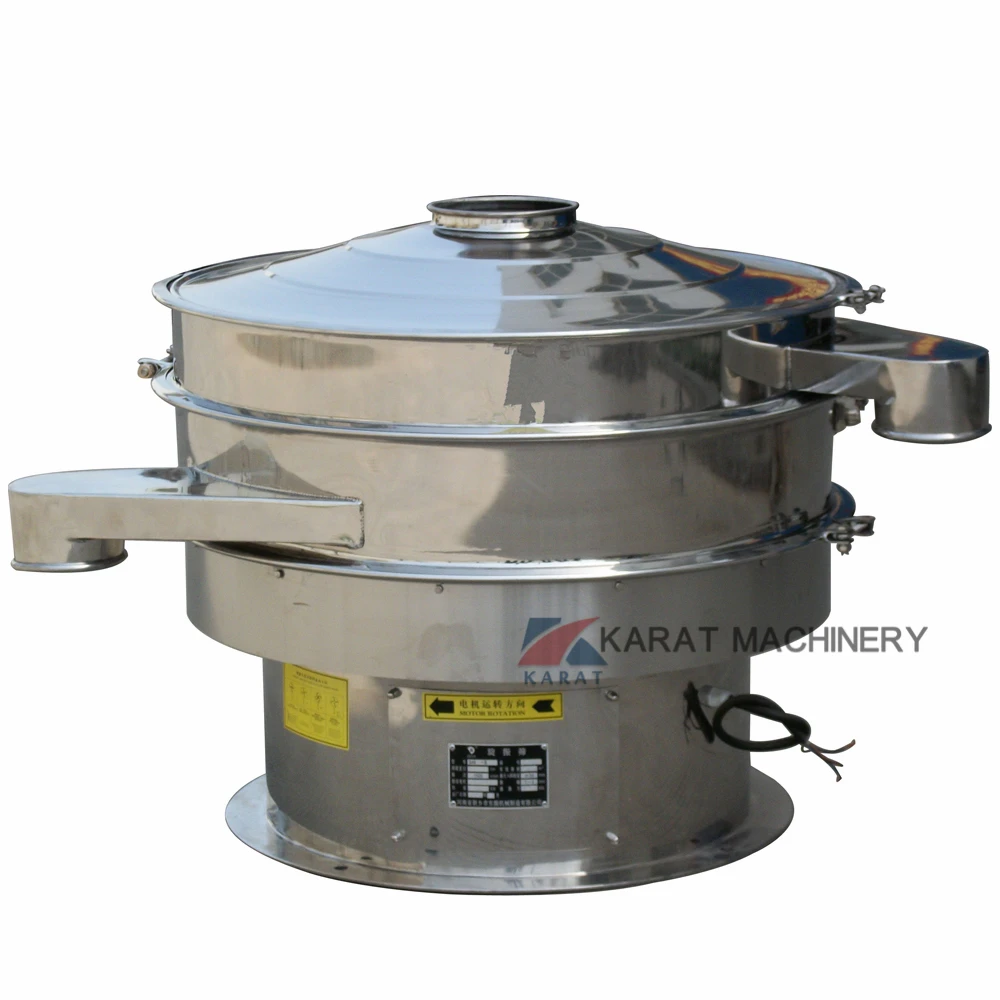 2 deck rotary vibrating screen sieve machine