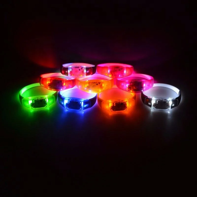 Hot Sale Color Bar Wedding Concert Sound Activation Music Control Led Bracelet