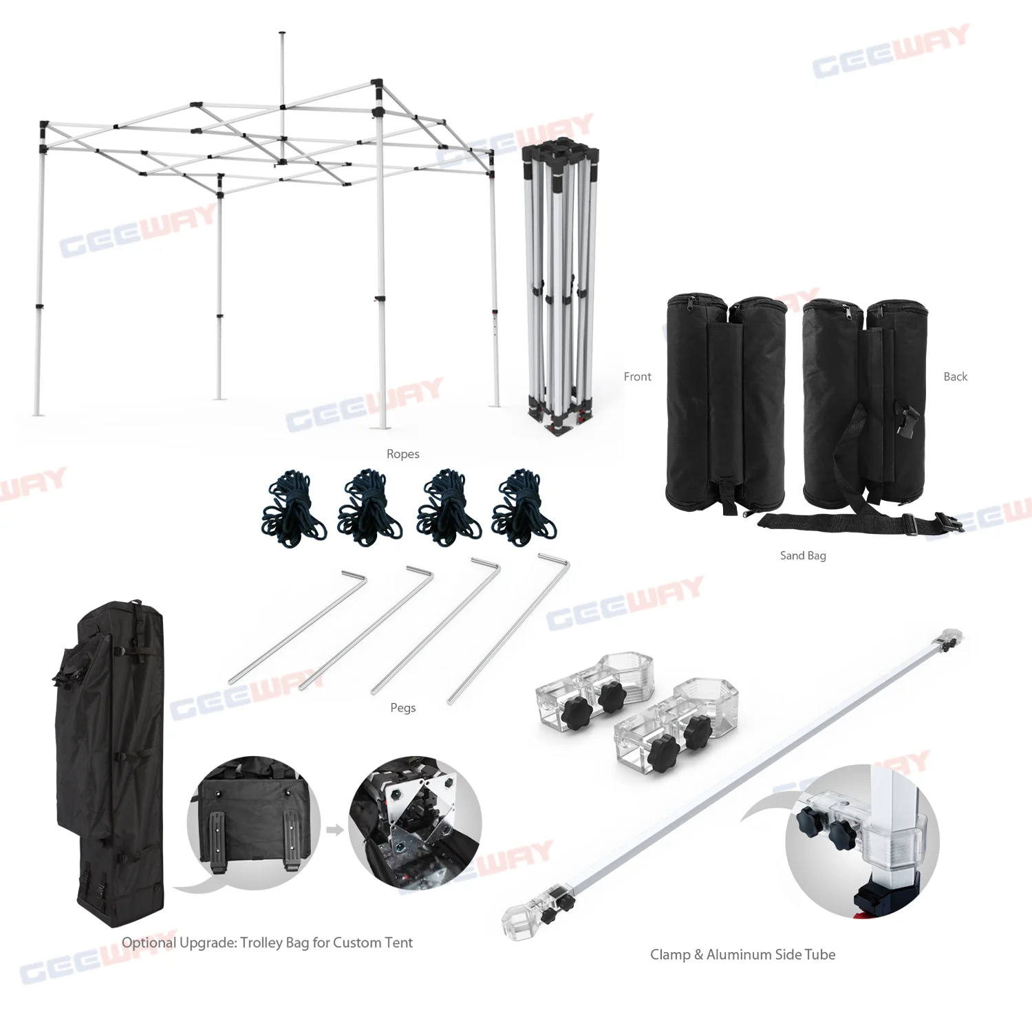 Outdoor Trade Show Portable Canopy Tent Custom Print Logo 10 X 10 Promotional Custom Food Gazebo Tent Canopy 3x3 for Events