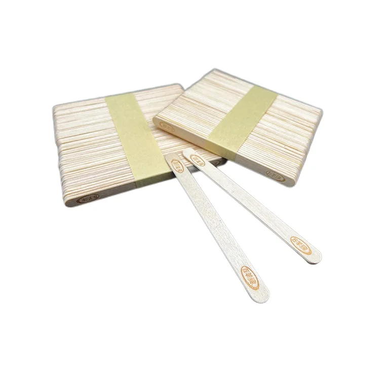Super Quality Wholesale Hot Sale Decorations Logo Wooden Paddle Ice Cream Stick
