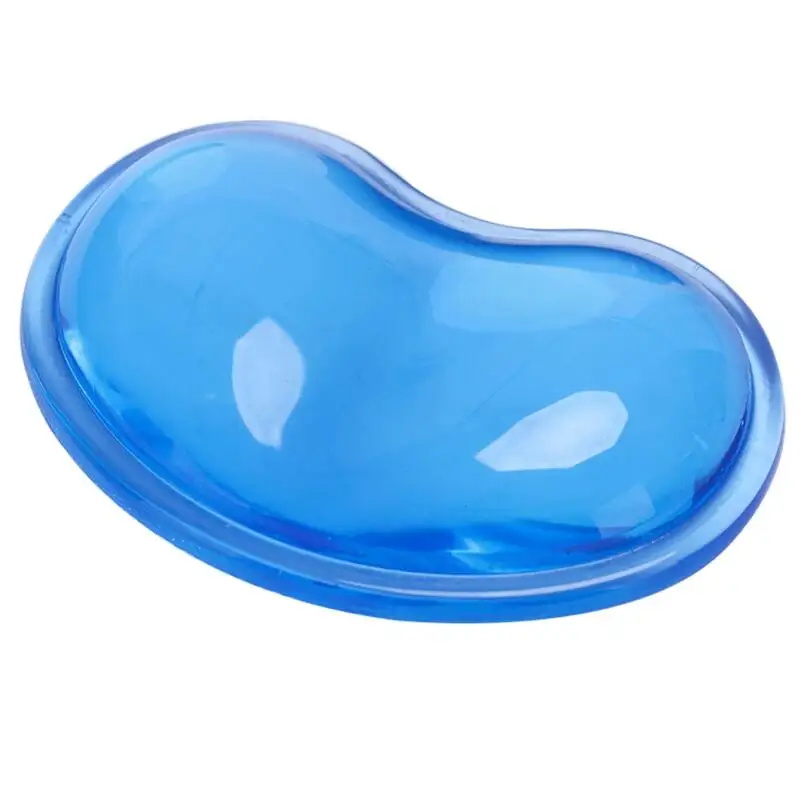 High Quality Crystal Gel Hand Rest Comfort Heart-shaped Mouse Pad With Wrist Support