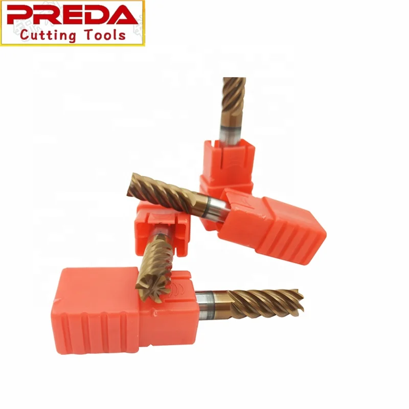 CNC Mills Cutting Tools 6 Flutes finishing Solid Carbide Square End Mill cutting tools ferramentas flat end mill