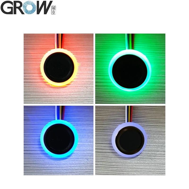 GROW R557 Small Round DC3.3V Capacitive Fingerprint Module Sensor Scanner With 160*160 pixel