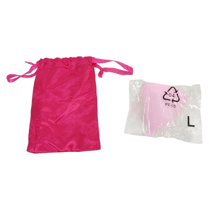 Eco-friendly Reusable Period Cup Menstrual Silicone Menstrual Cup For Women With Mesh Bags
