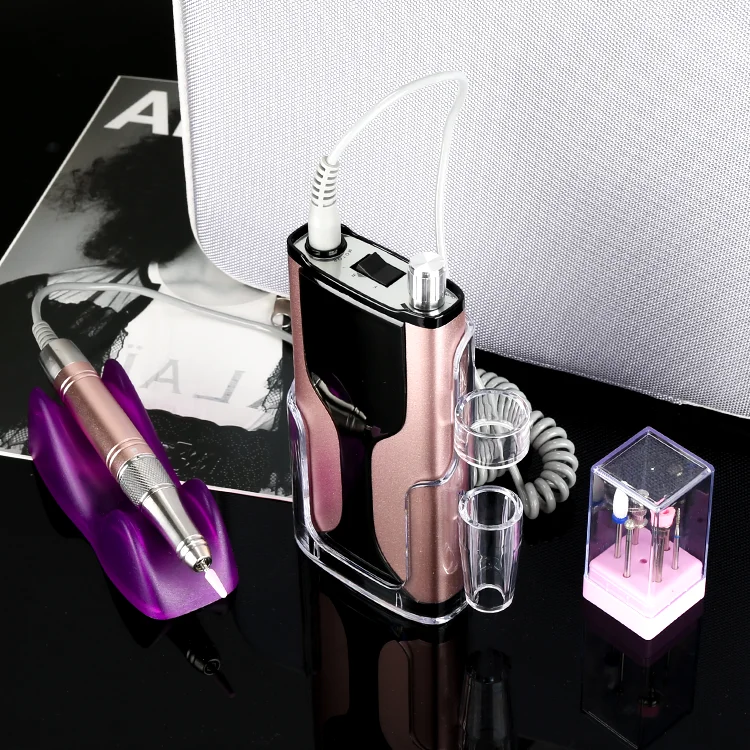 2020 New Design Rechargeable Nail Drill 35000 rpm Professional Electric Nail Art Machine