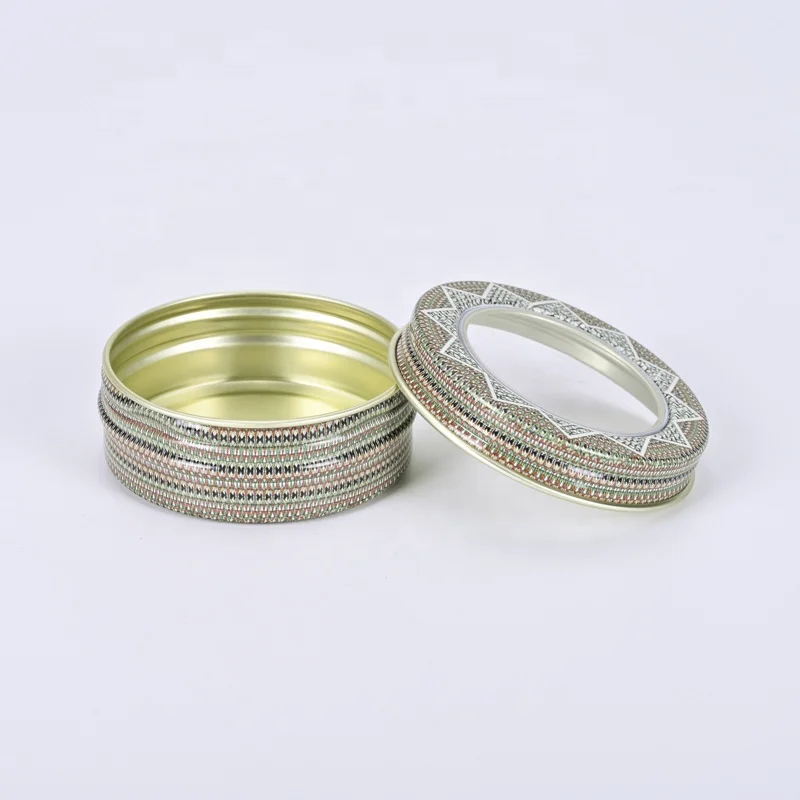 Food Grade Airtight Waterproof Aluminium 1-3g PVC Window Saffron Empty Tin Jar Box Packaging Container
