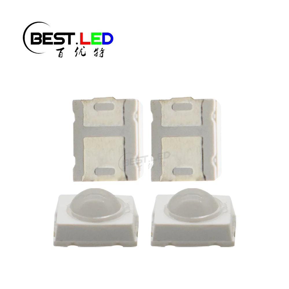 High CRI 2835 SMD LED 90 Degree RA95 Warm White LED Domed Lens LED 2800K 0.5W Dome Lens White SMD LED 2700K-3000K