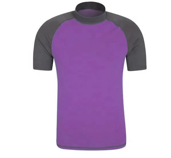 New Arrival Children Swimwear Men Short Sleeve Lycra Rash Guard Shirt Wholesale for Surfing