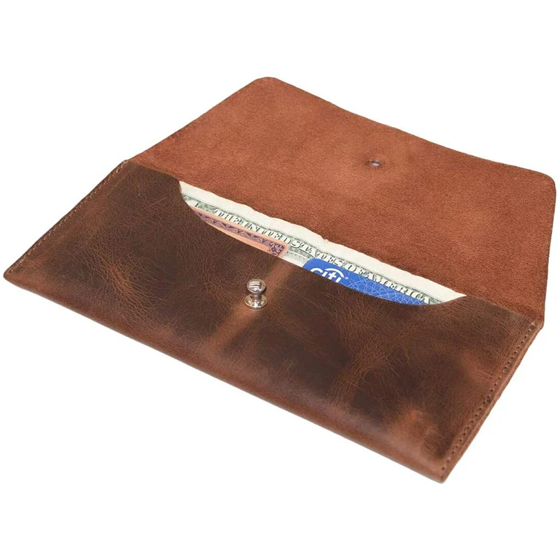 Handmade Custom Genuine Leather Mini Mouse Pocket Coin Case Durable Wallet for Paper money Factory Portable Money Organizers
