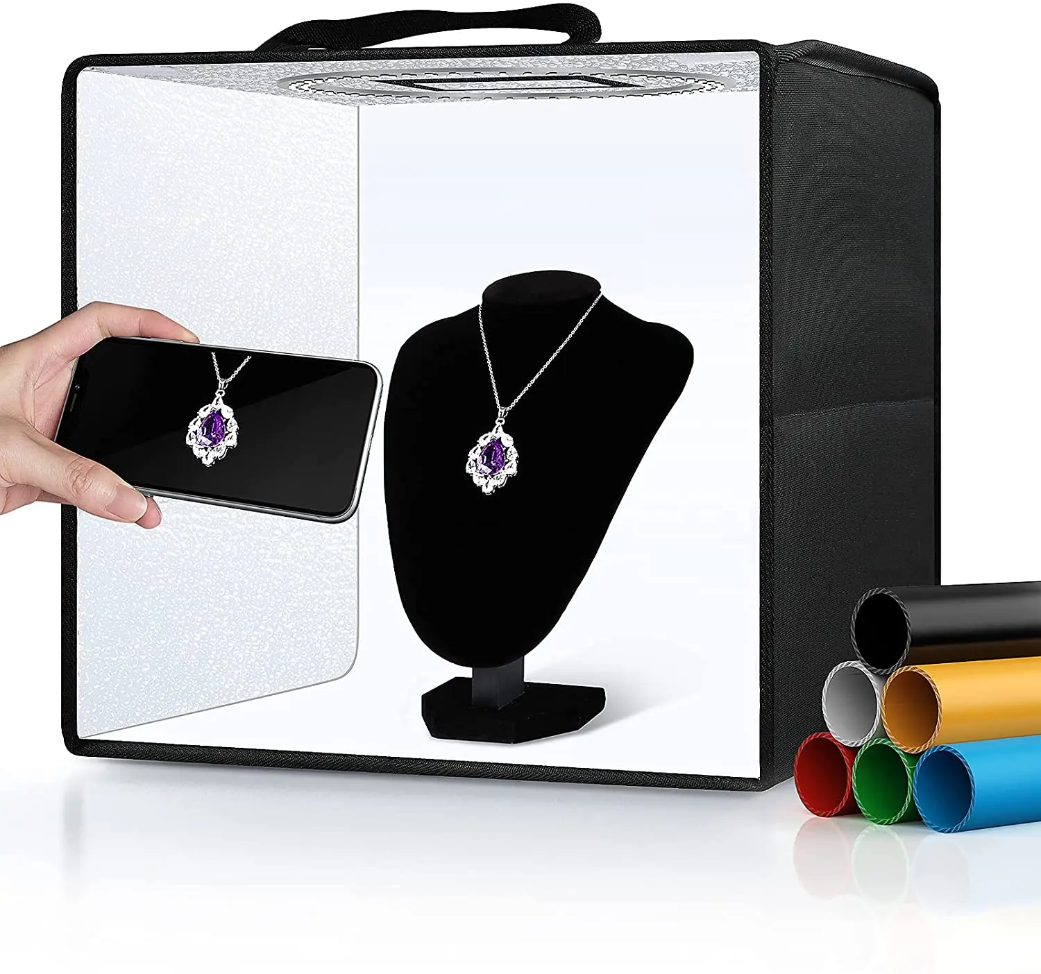 30CM Photo Light Box Quick Install Foldable Portable Studio Kit with Soft Light Cloth Professional Photography Equipment