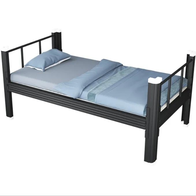 Bed frame single size single metal beds single bed with storage singula stratoria militum metallum