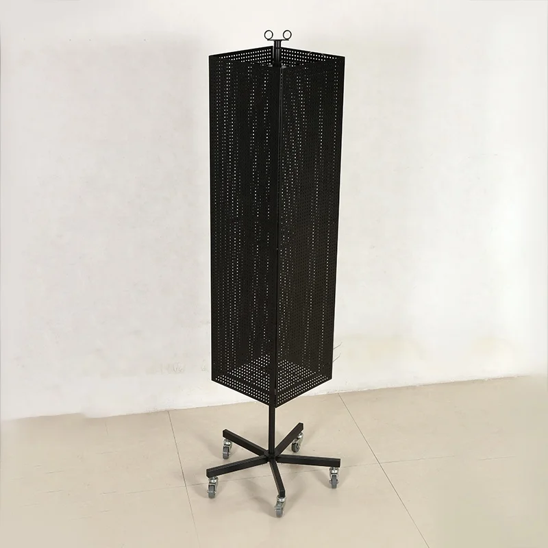 Белая витринная стойка вращающаяся Металлическая Витрина для магазина