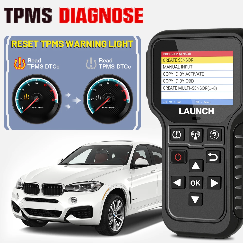 100% original launch CRT501IE TMPS sensor car obd2 elm327 scanner automotriz 2024 multimarca fault code reader diagnostic tools