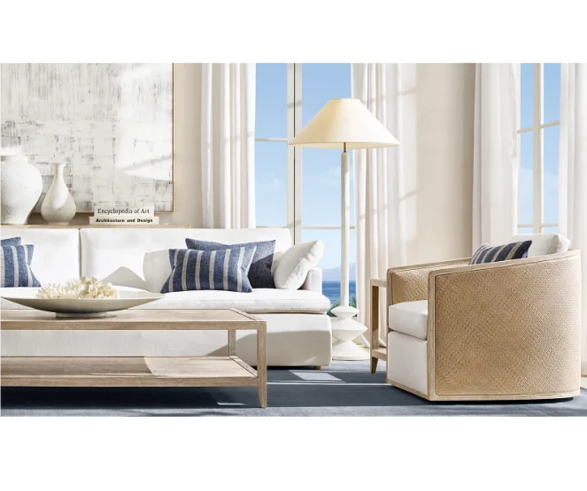 Modern Luxury Living Room Furniture Wood Frame Rattan Events Traditional Armchair