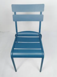 Outdoor Stackable Fermob Design Luxembourg Dining Chair with Aluminum Slat Garden Chair