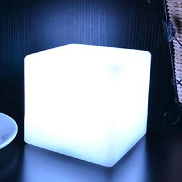 RGB цветные СВЕТОДИОДНЫЕ кубические настольные сиденья уличное кресло водонепроницаемый светодиодный