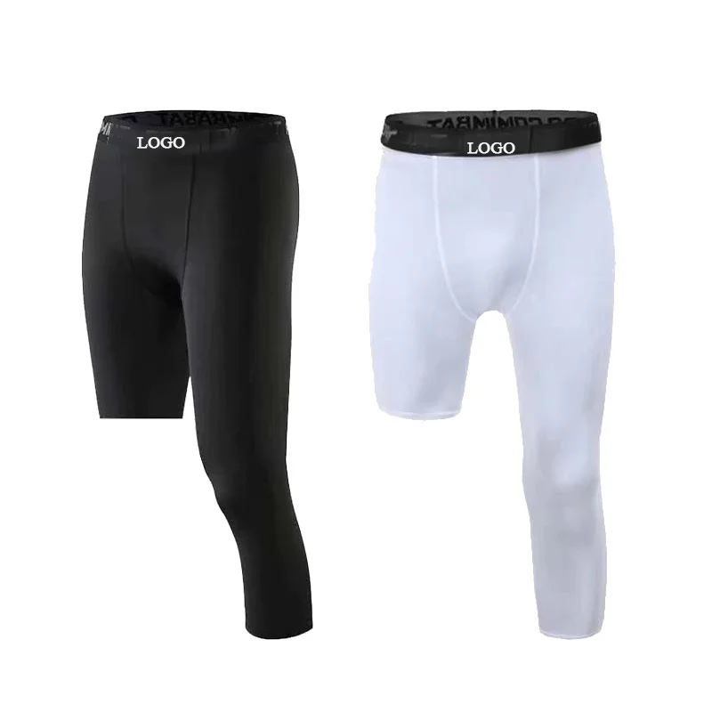 PASUXI Wholesale New Arrival Fashion Seven-point High-bounce Breathable Fitness Suit Basketball One-leg Quick Drying Leggings