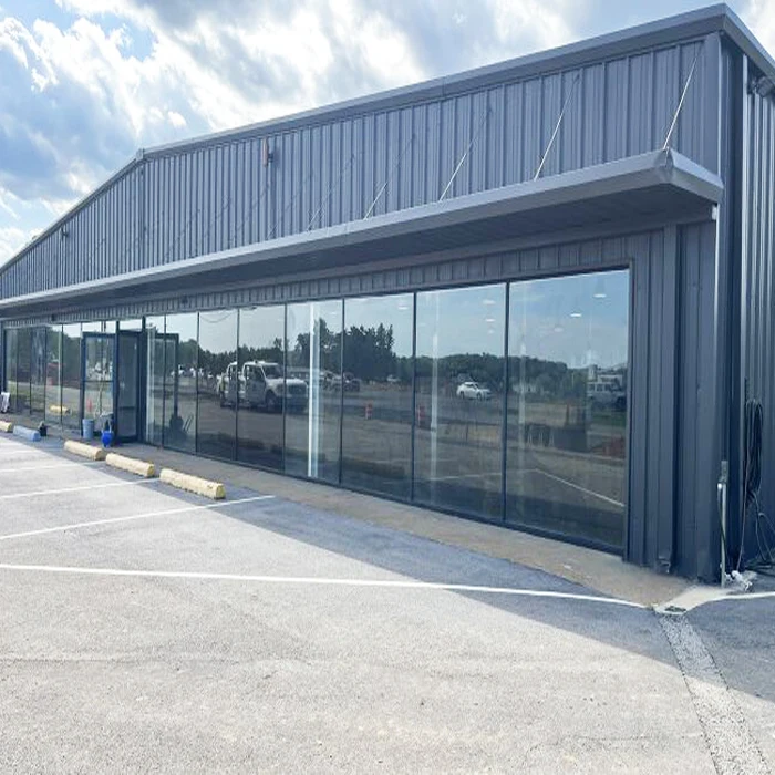 Легкая сборная промышленная конструкция стальная металлическое хранение Бесплатная Аренда сарай ангарный нефный строительный склад