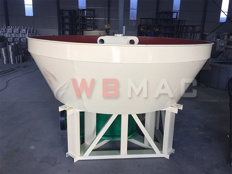 Hot Selling Africa Zimbabwe  Double Wheels Gold Grinding Machine 1200 model Gold Wet Pan Mill