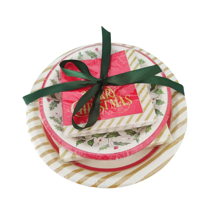 Factory Custom Disposable Personalized Printed Paper Napkin&Plate For Birthday  Party