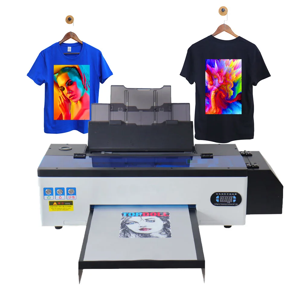 Free shipping to usa roll dtf inkjet  6 color CISS 1390 digital 300mm Film latest 30cm dtg/dtf printer