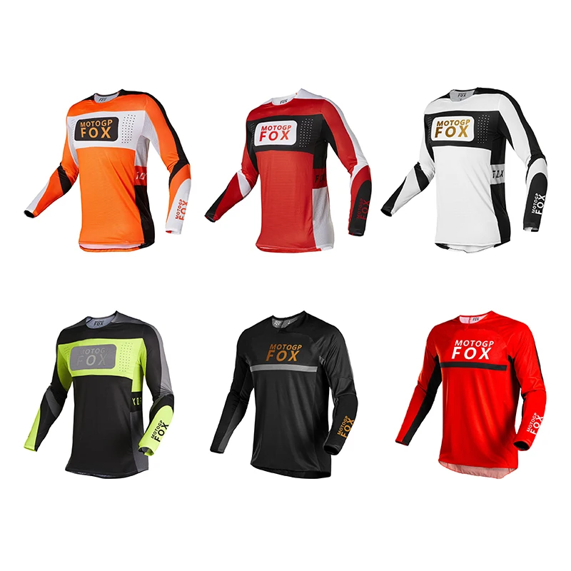 Hot Sales MotogpFox Race Falcon Jersey Street Moto Summer Long Sleeve Mountain Bicycle Offroad Racing T-shirt